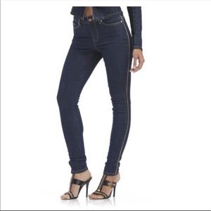 Nicki Minaj Women's Zipper Trim Skinny Jeans
